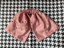 Load image into Gallery viewer, Pink and pearl button cover scarf by Goodnight Irene