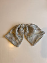 Load image into Gallery viewer, Luxury Silver Fabric button cover scarf Sinclair by Goodnight Irene