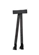Load image into Gallery viewer, Vesta - Black Silk Bow Brooch