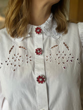 Load image into Gallery viewer, three button covers on shirt by goodnight irene