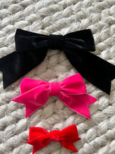 Load image into Gallery viewer, Medium Luxury Velvet Bow - many colours
