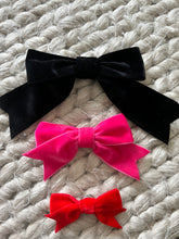 Load image into Gallery viewer, Large Luxury Velvet Bow Button Cover - many colours