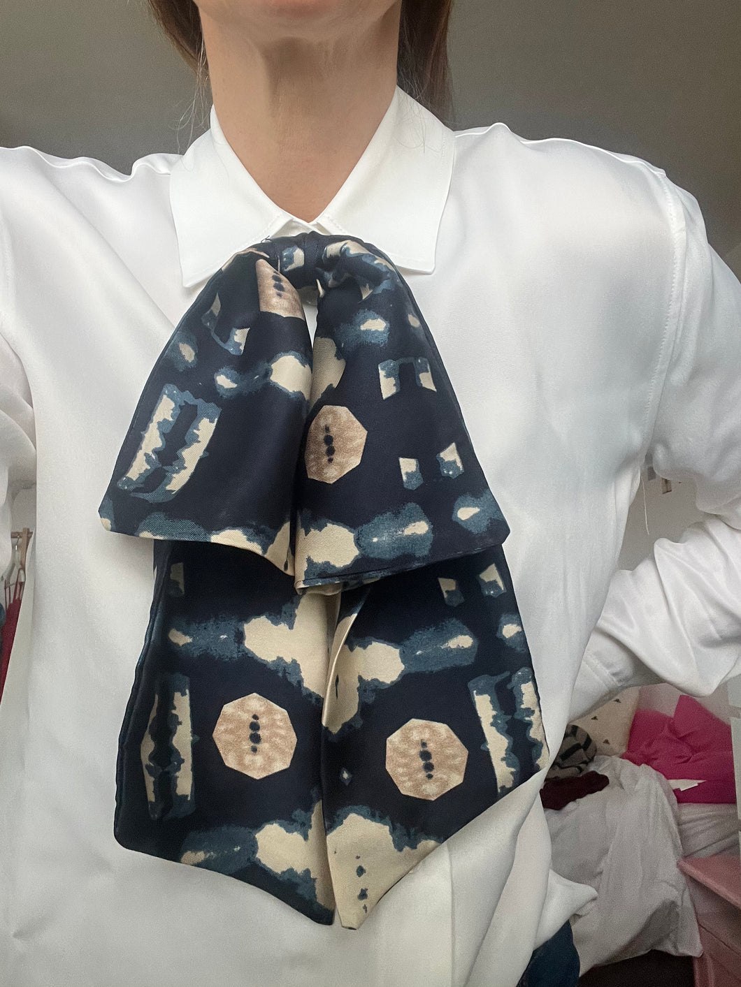 Lizzie - Ikat Blue